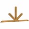 Ekena Millwork Saratoga Rough Sawn Timber Gable Bracket, Western Red Cedar, 108"W x 40"H x 4"D x 4"F, 9/12 Pitch GBW108X40X0404SAR00RWR - alternate 3